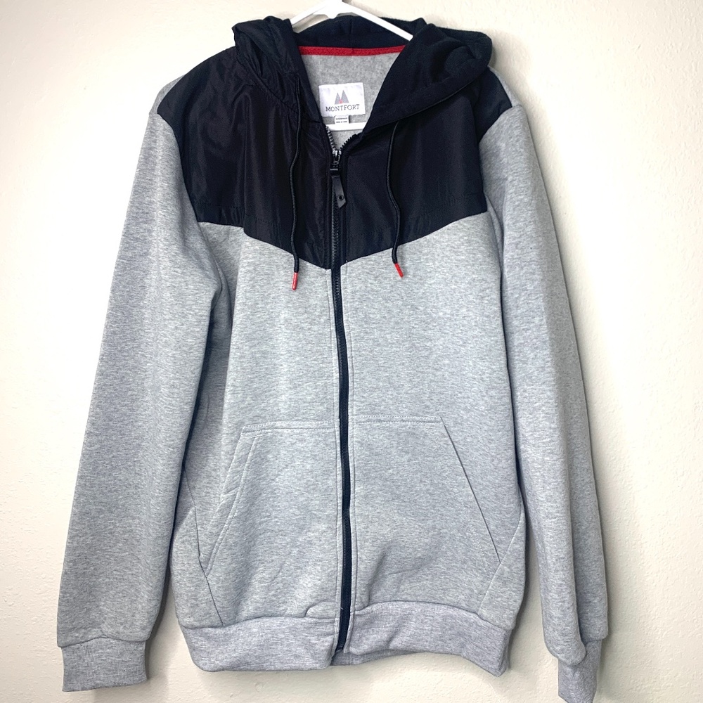 Montfort Gray Trekking Zip Up Jacket NEW M